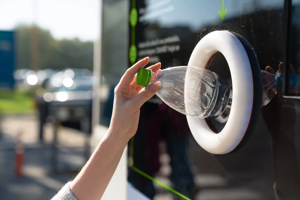 recycling beverage bottle