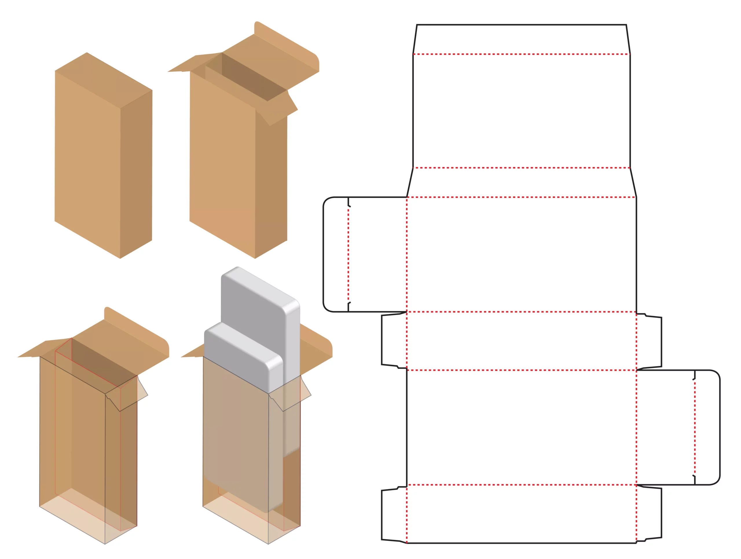 straight tuck end folding cartons