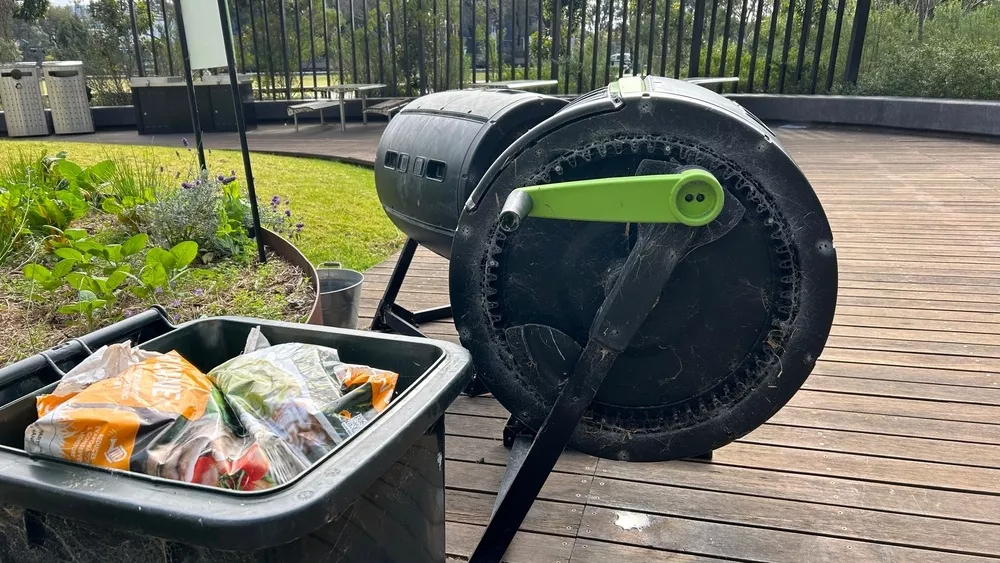 composting facility for packaging
