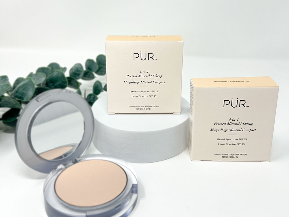 PÜR Pressed Powder Folding Carton Packaging