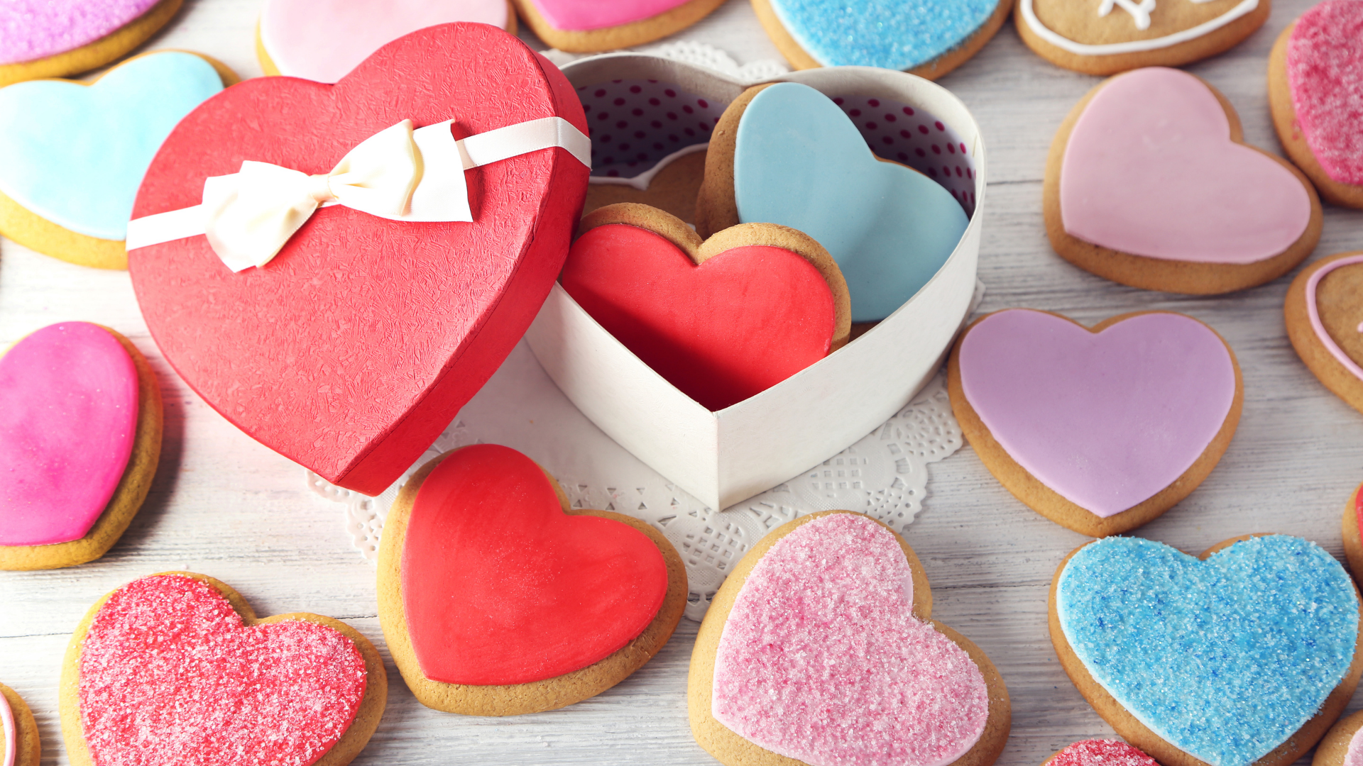 Valentines day packaging and sweets