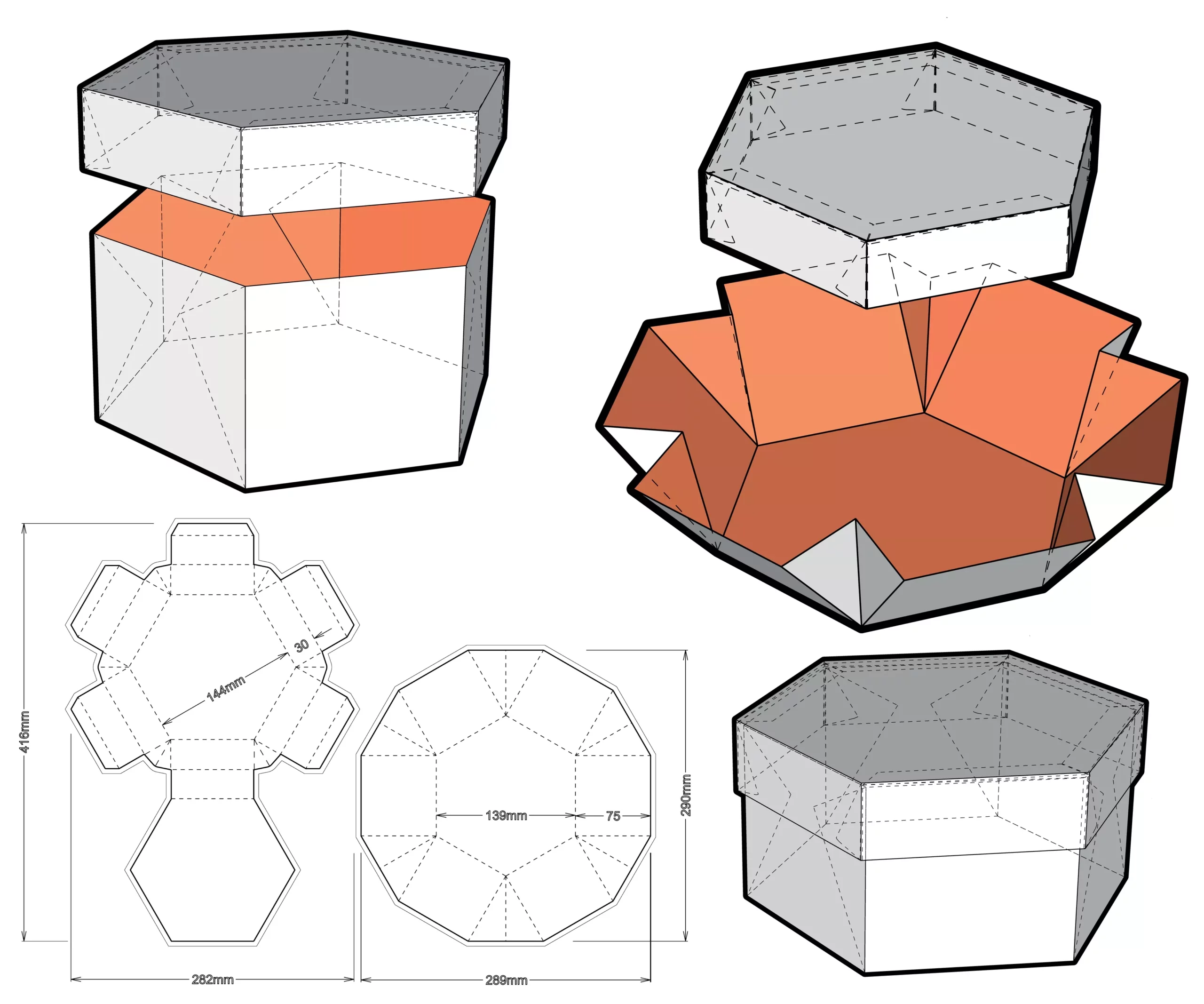 Custom-Shaped Folding Cartons