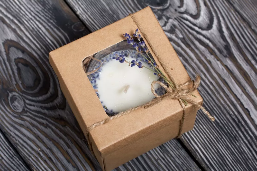 windowed candle boxes