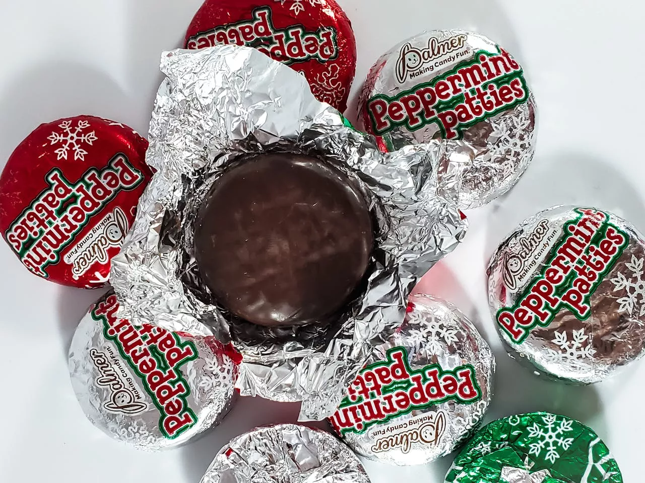 silver foil candy packaging